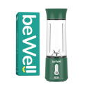 Blender kielichowy beWell bezprzewodowy butelkowa zieleń 500 ML